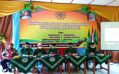 Kunjungan PDM ke PCM Miri di Pesantren At Taqwa